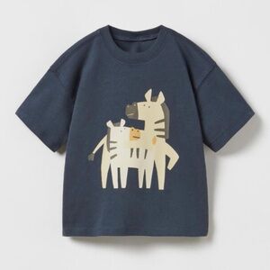 Zara baby animal graphic tee shirt